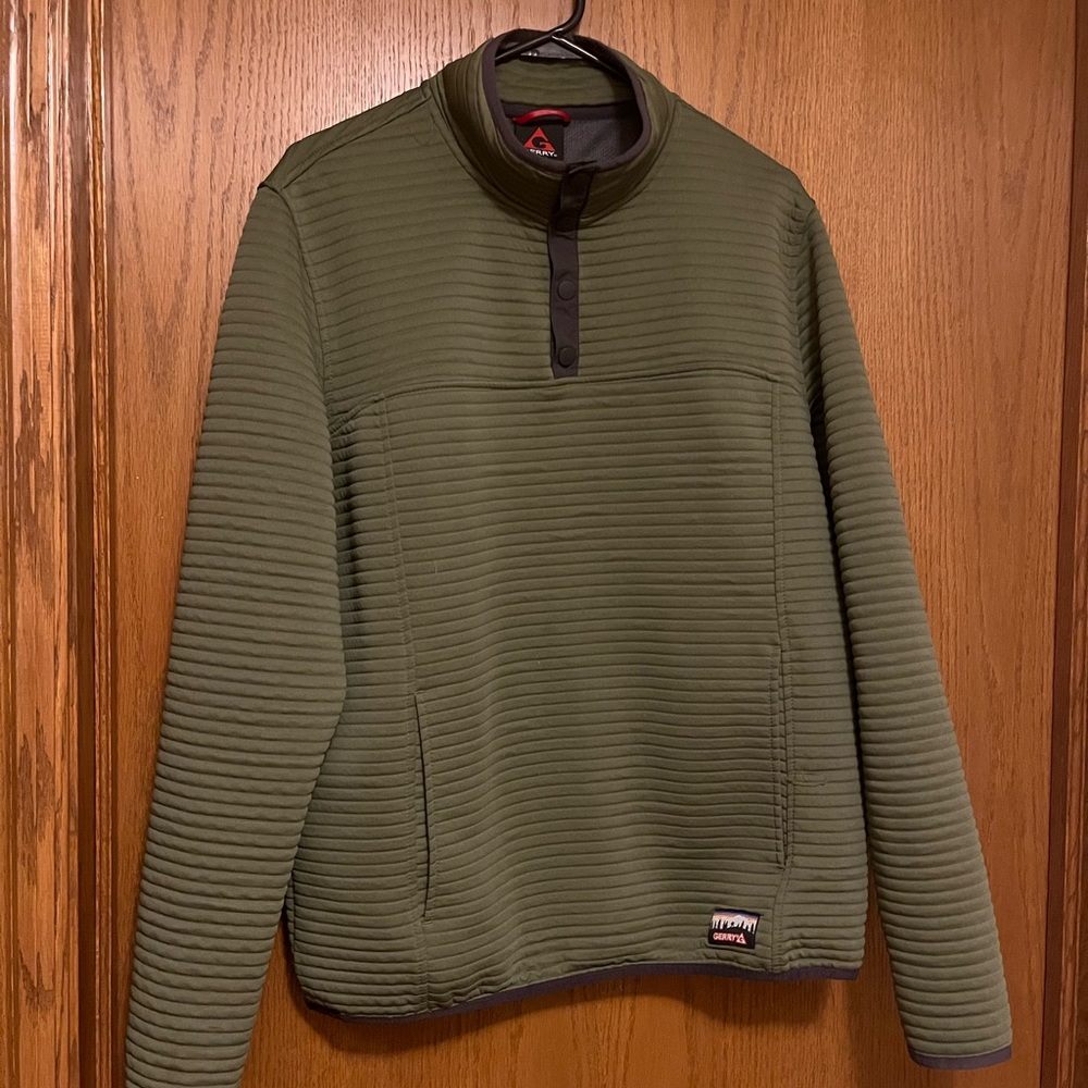 Gerry Ribbed Quarter Button Sweater